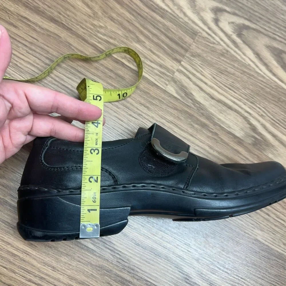 JOSEF SEIBEL 'Theresa' Black Leather Monk Strap Oxfords EUR 41 | US 10‎